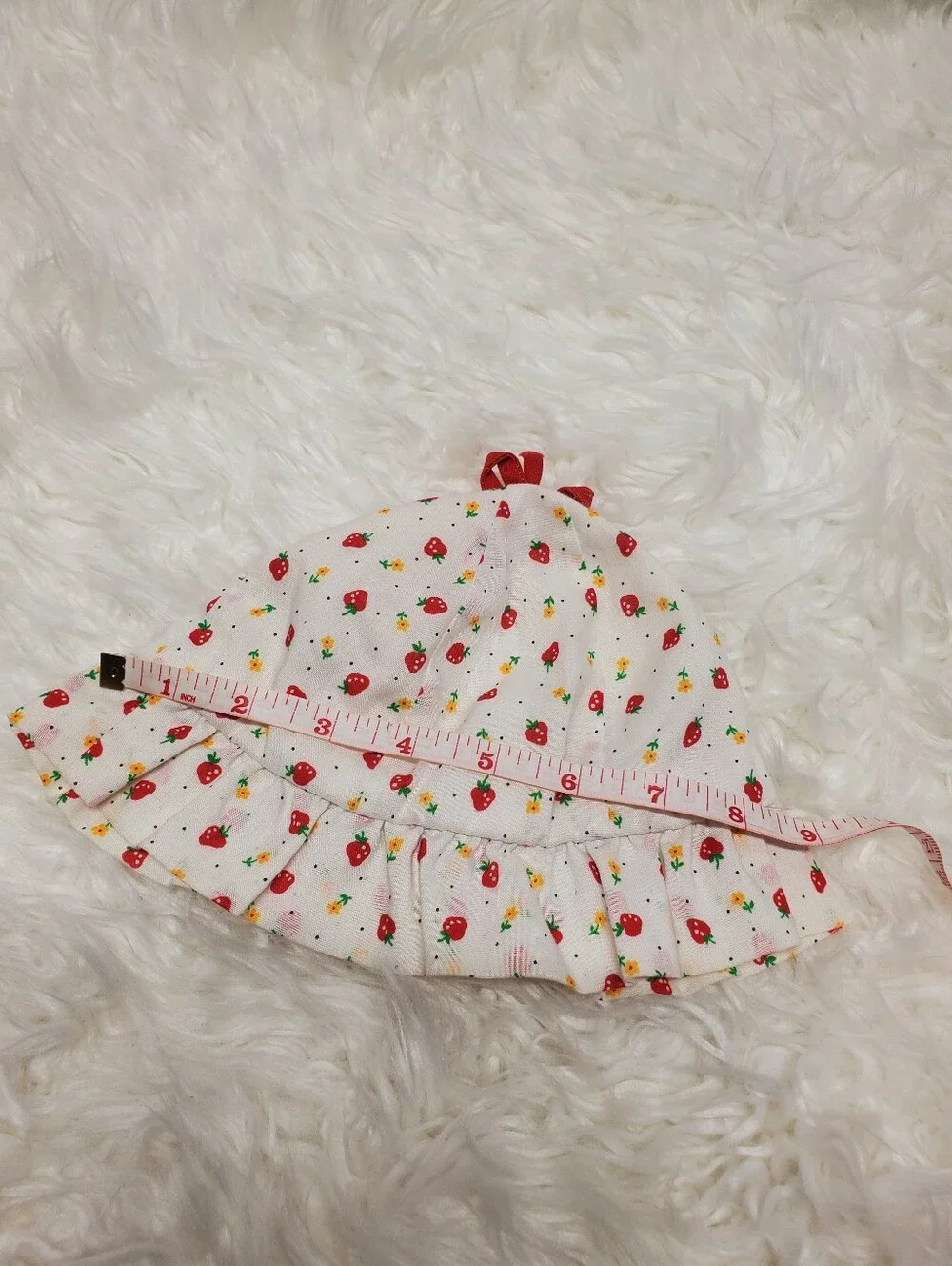 VTG adorable strawberry floral hat 80s/90s